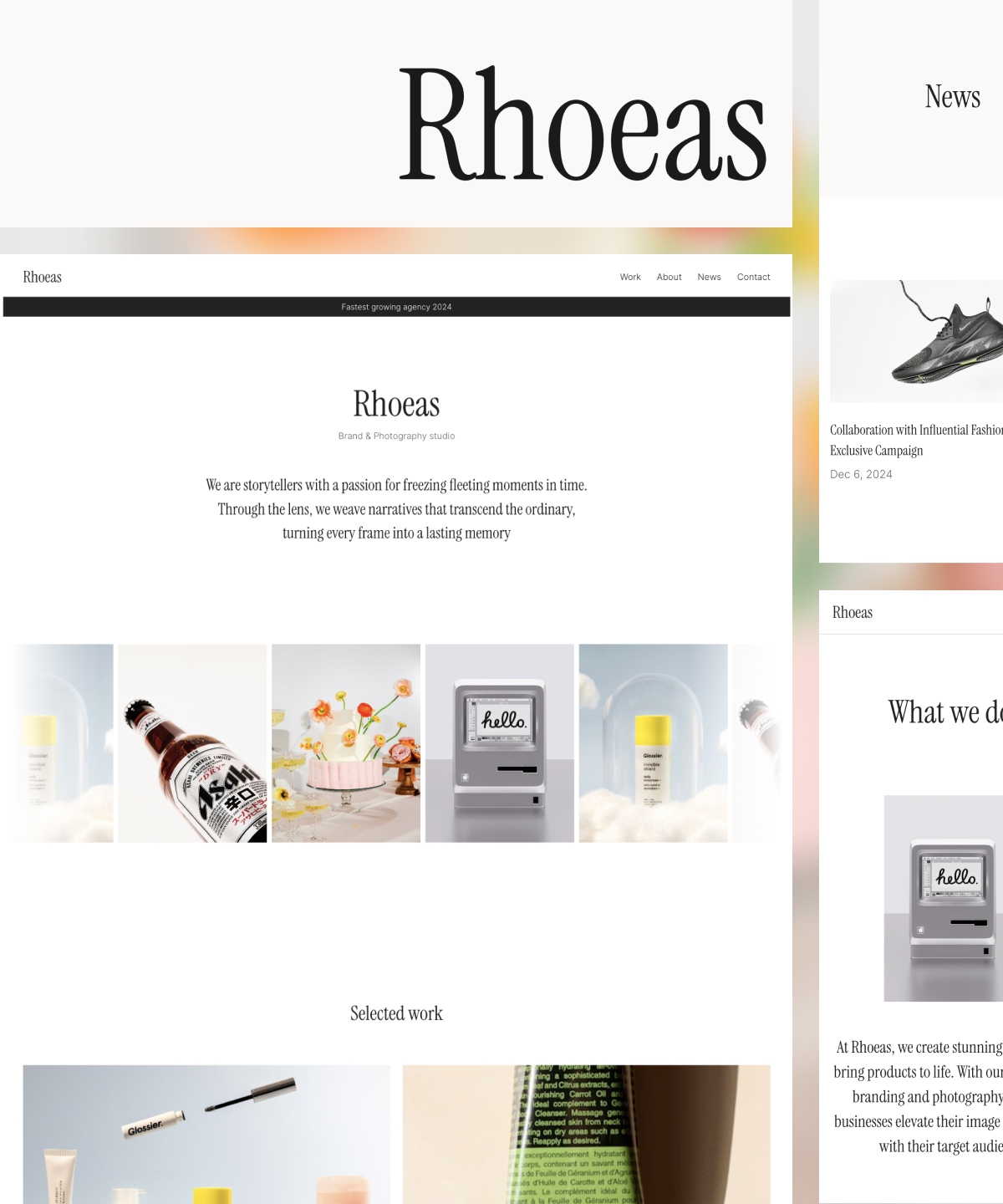 Screenshot 1 for Rhoeas, a Framer Marketplace template by Sun S..