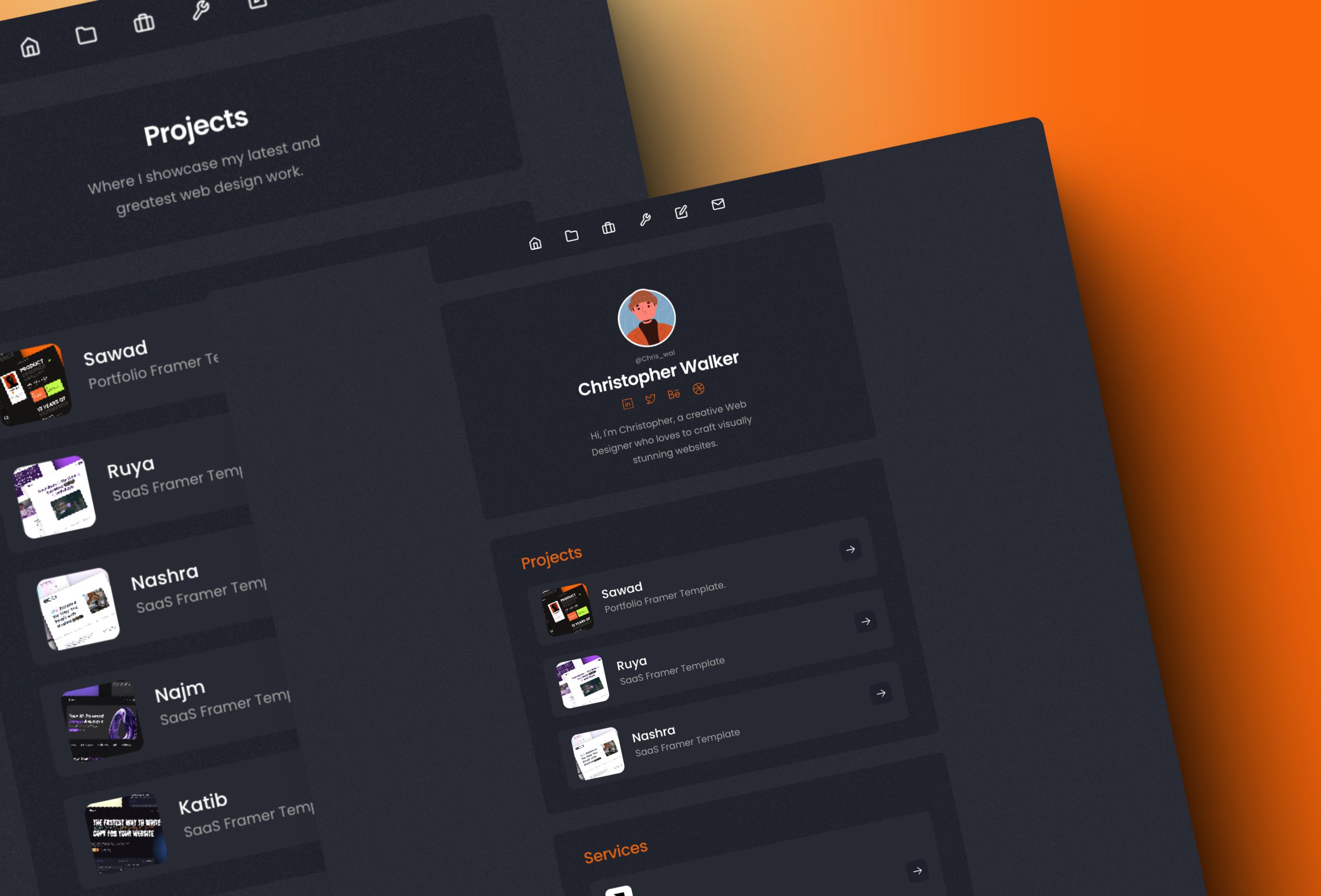 Thumbnail 2 for Stabraq, a Framer Marketplace template by Mejed Alkoutaini.