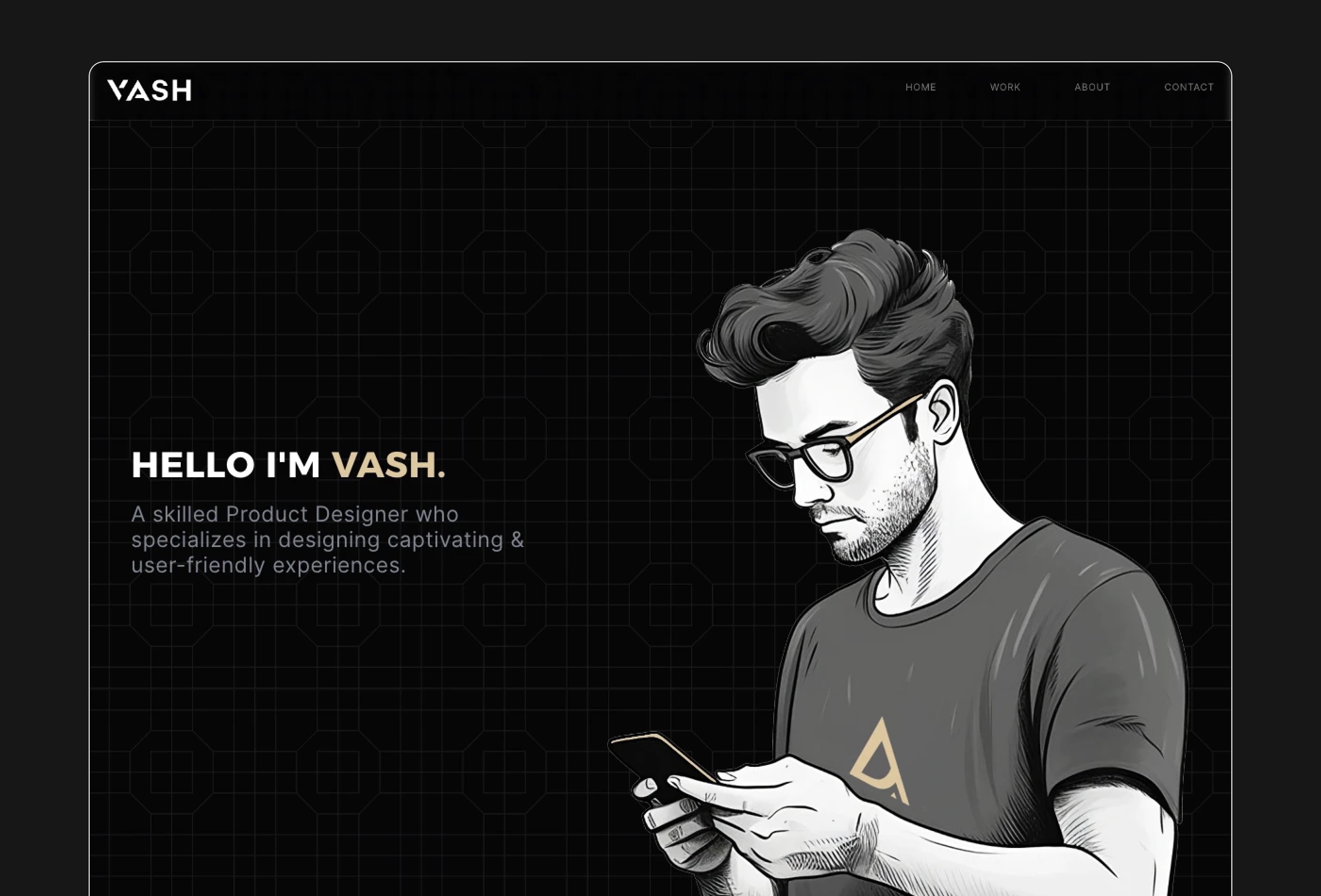 Screenshot 2 for Vash, a Framer Marketplace template by Achraf Rahal.