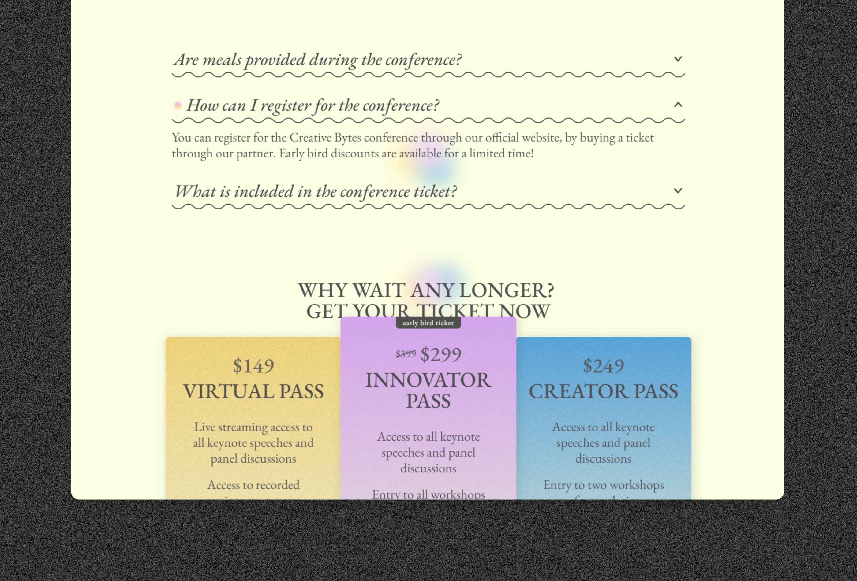 Screenshot 3 for Creative Bytes, a Framer Marketplace template by Draghi.