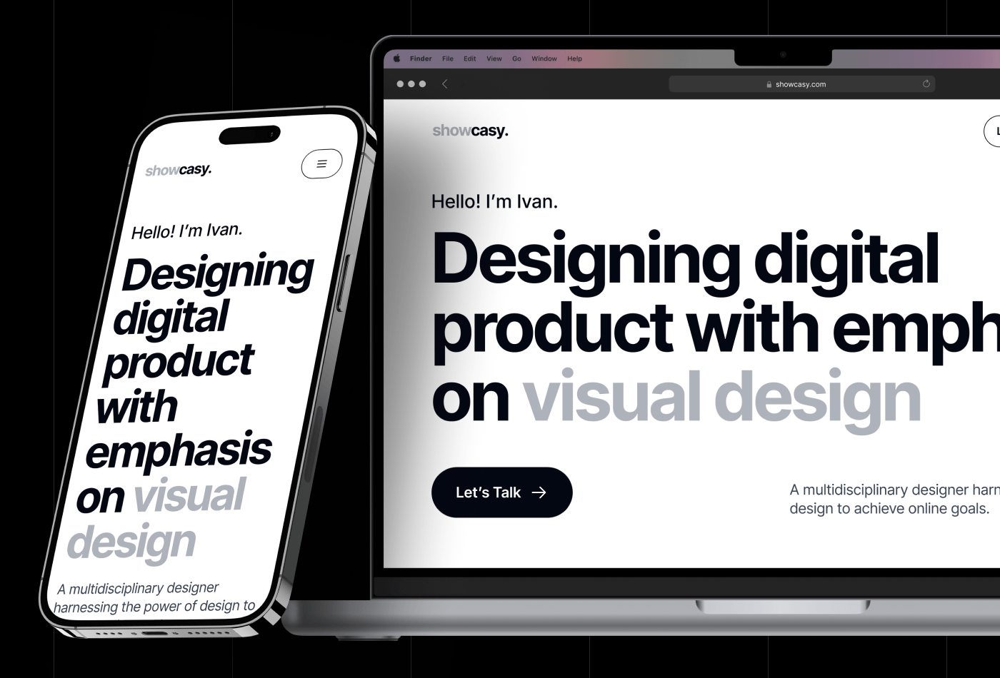 Screenshot 2 for Showcasy , a Framer Marketplace template by Illiyin Studio.