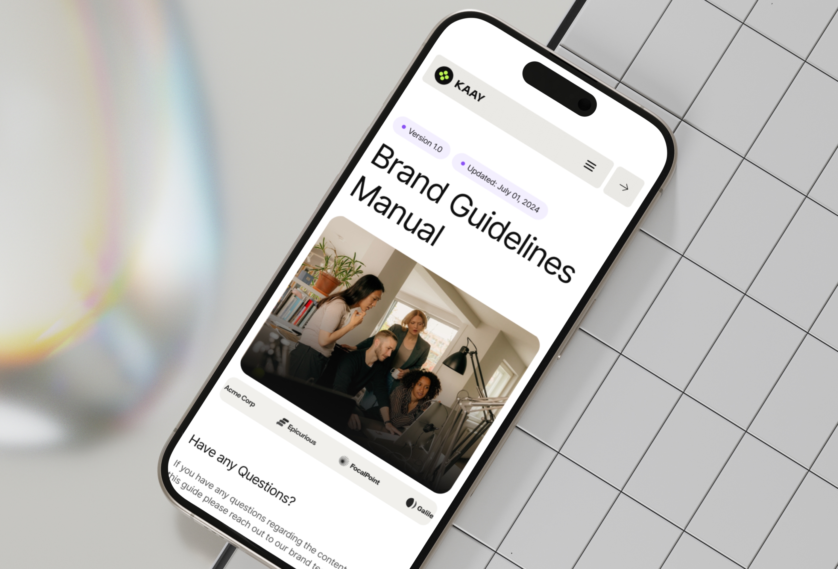 Screenshot 3 for KAAY , a Framer Marketplace template by Eugen Ciachir.