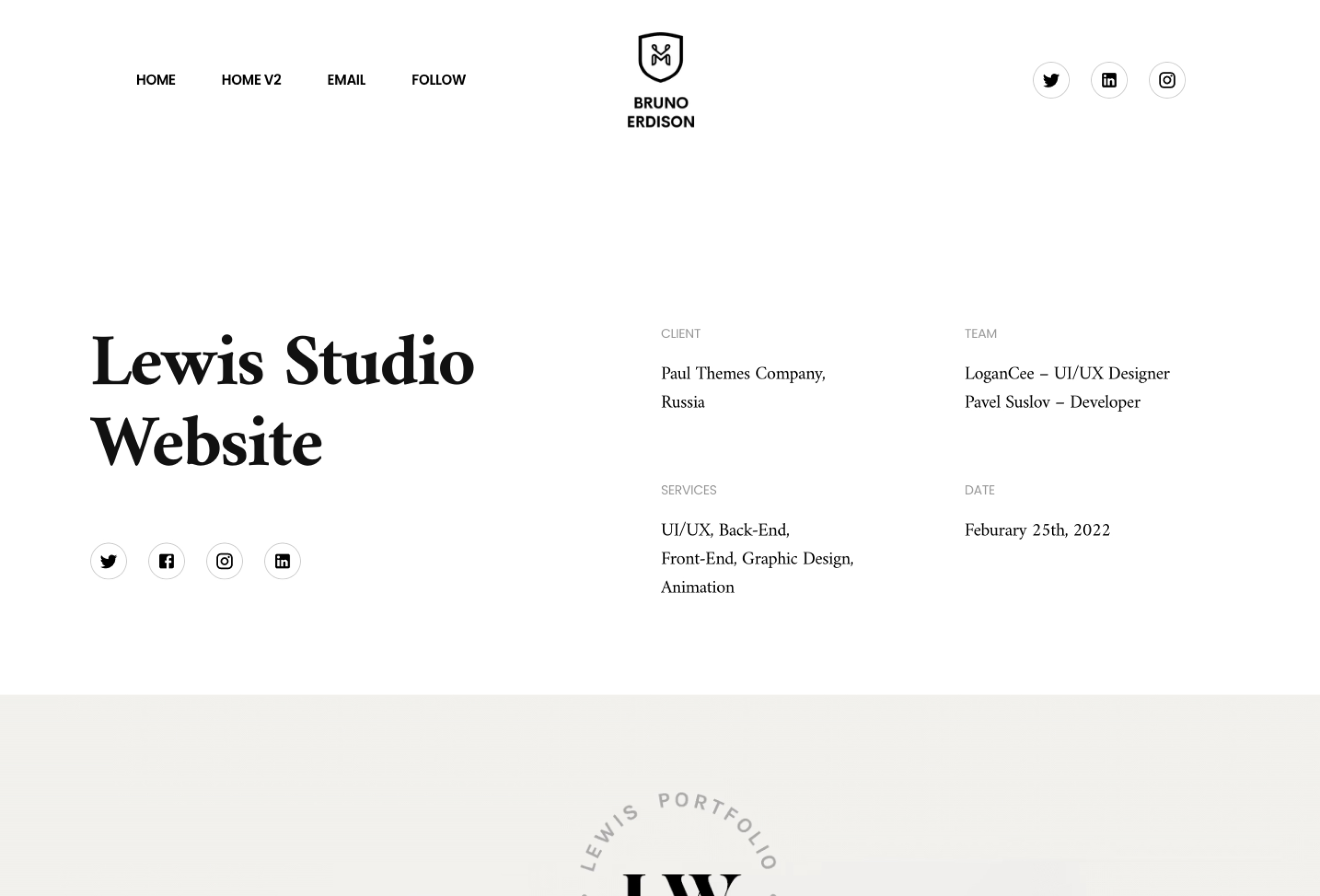 Screenshot 4 for Bruno, a Framer Marketplace template by Mohamed Ahshan.