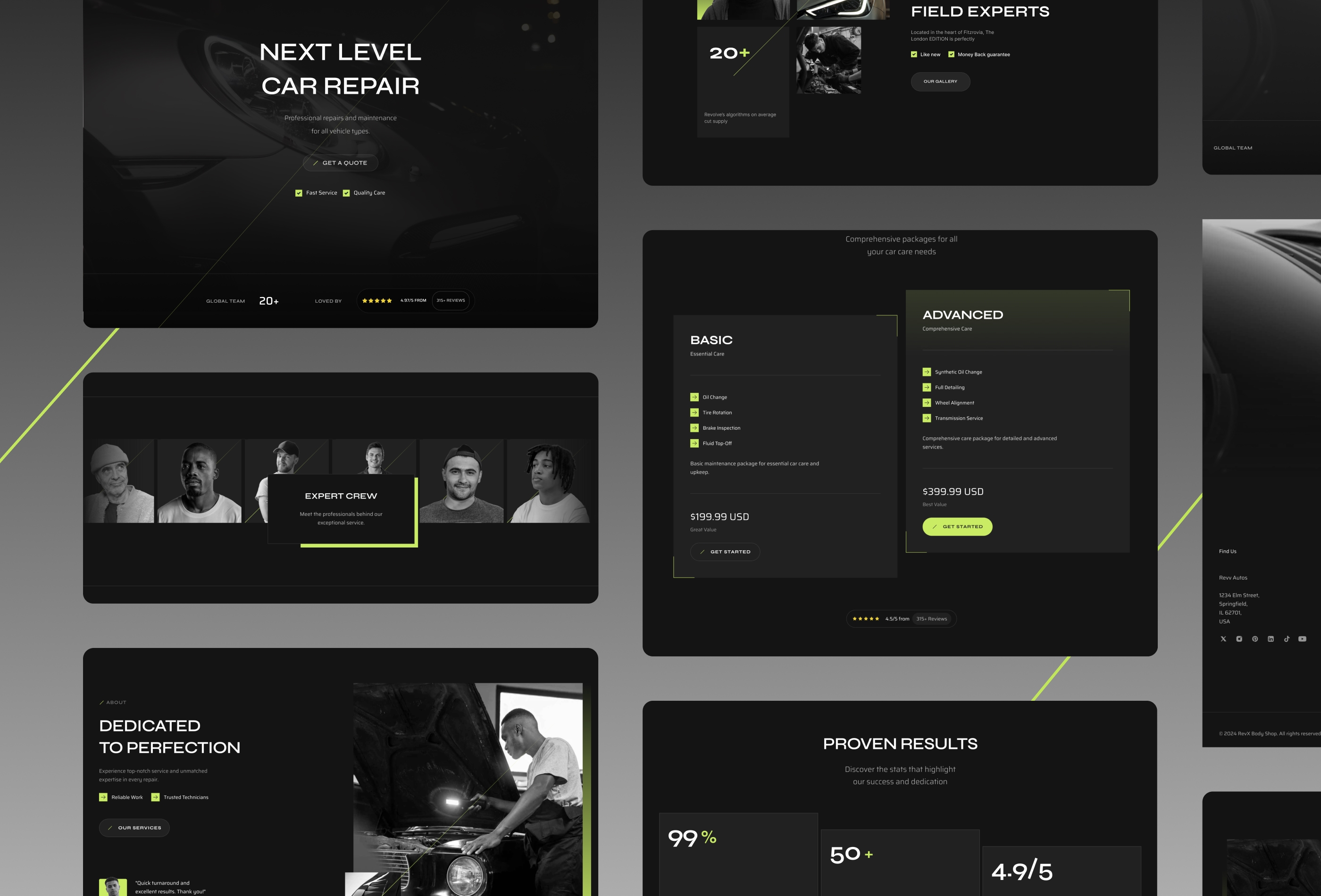 Screenshot 3 for RevX, a Framer Marketplace template by Drew Builds.
