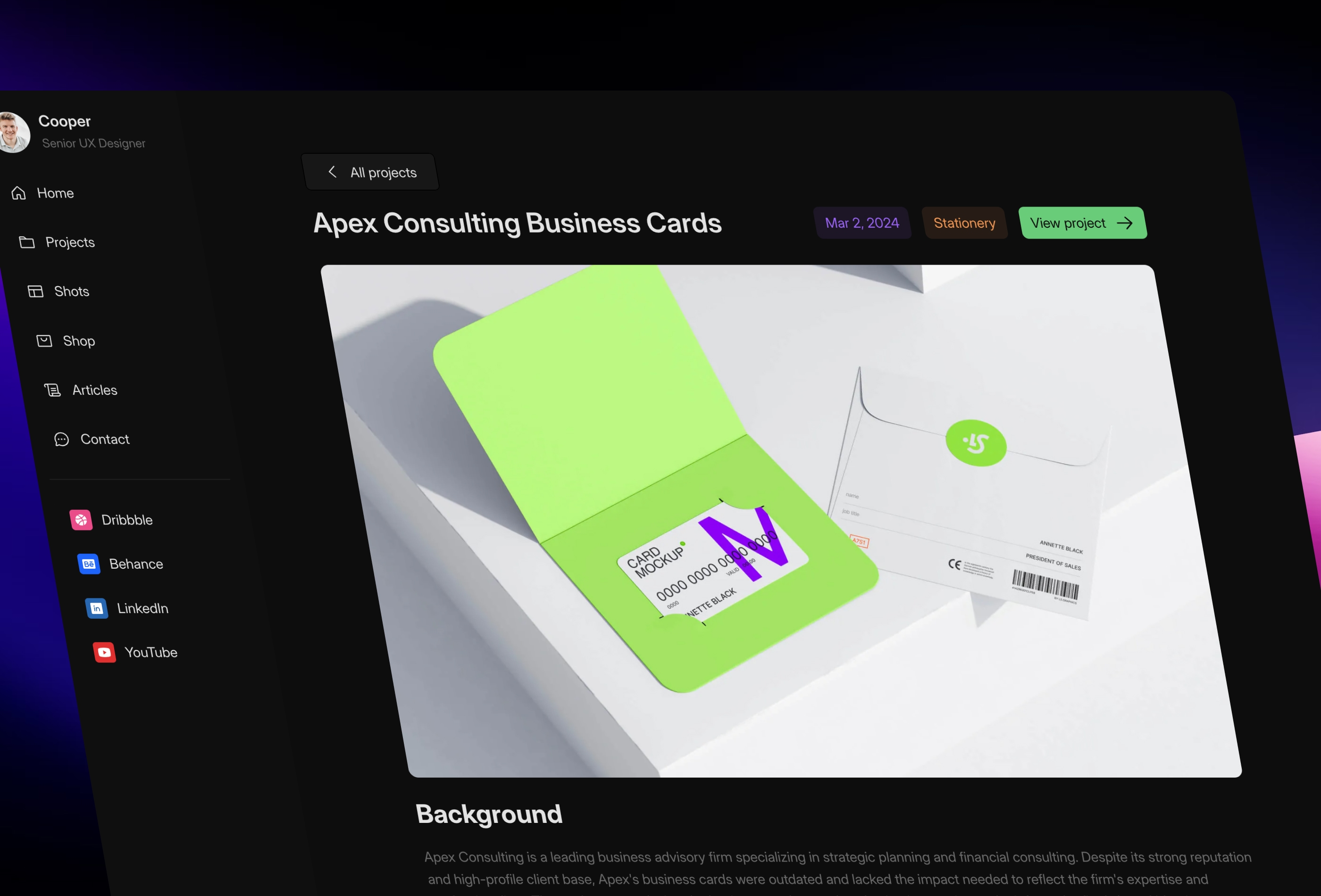 Screenshot 3 for Nextfolio, a Framer Marketplace template by Shaigexp.