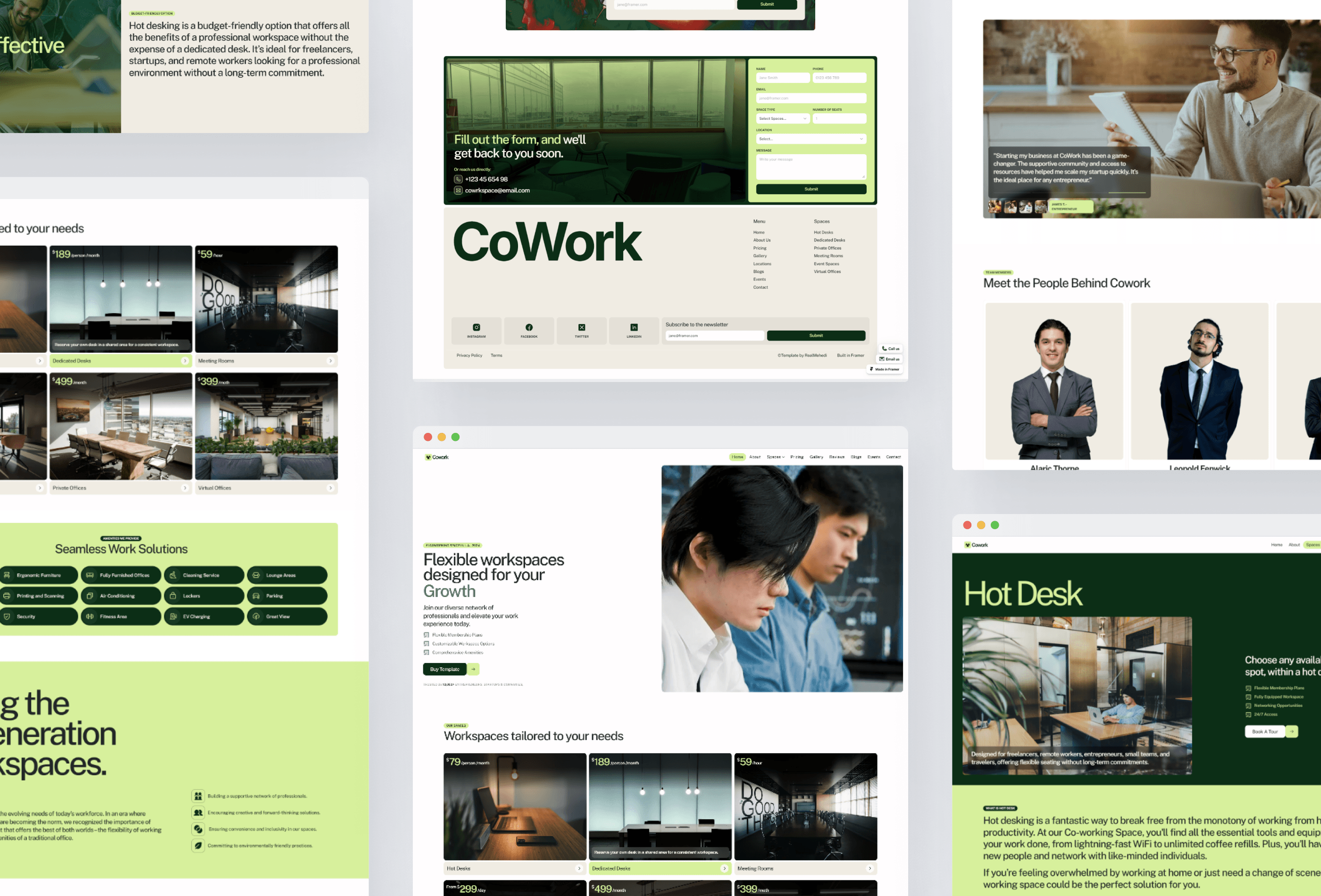 Thumbnail 2 for Cowork, a Framer Marketplace template by Real Mehedi.