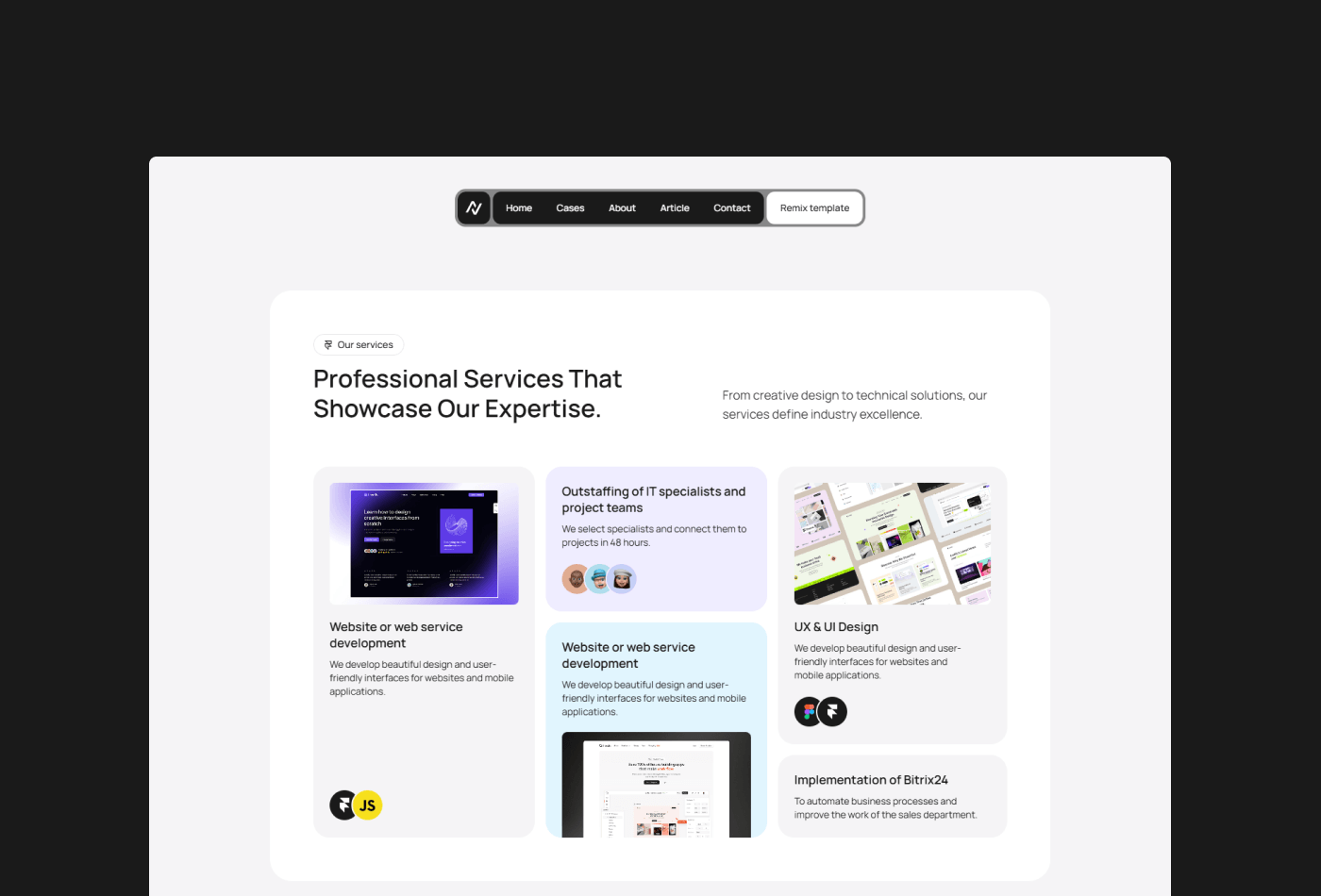 Screenshot 3 for Neutra, a Framer Marketplace template by Dmytri Ivanov.
