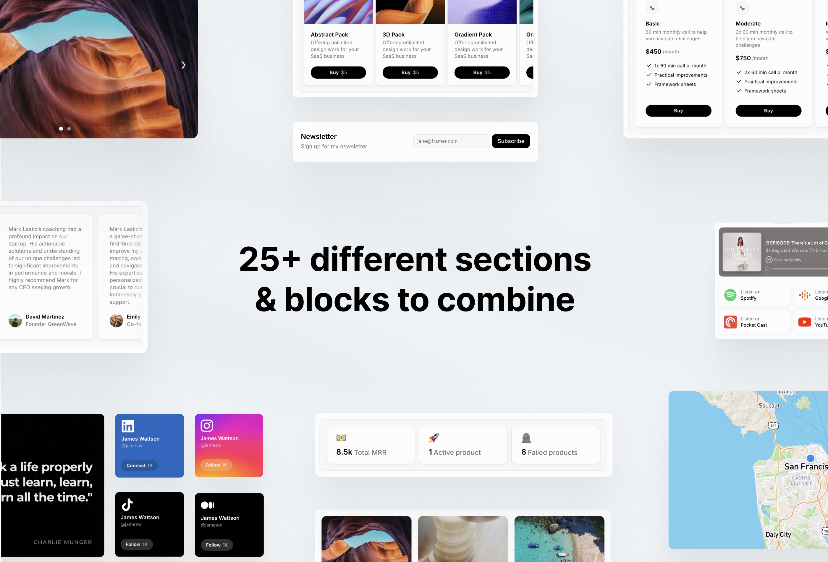 Screenshot 4 for Linkee, a Framer Marketplace template by Pixelpal.